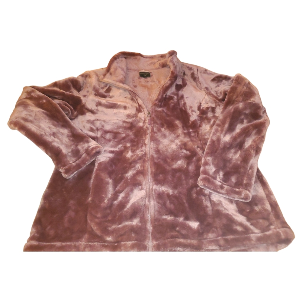 32 Degree Heat Zip Up Plush Sweater - Picture 3 of 8